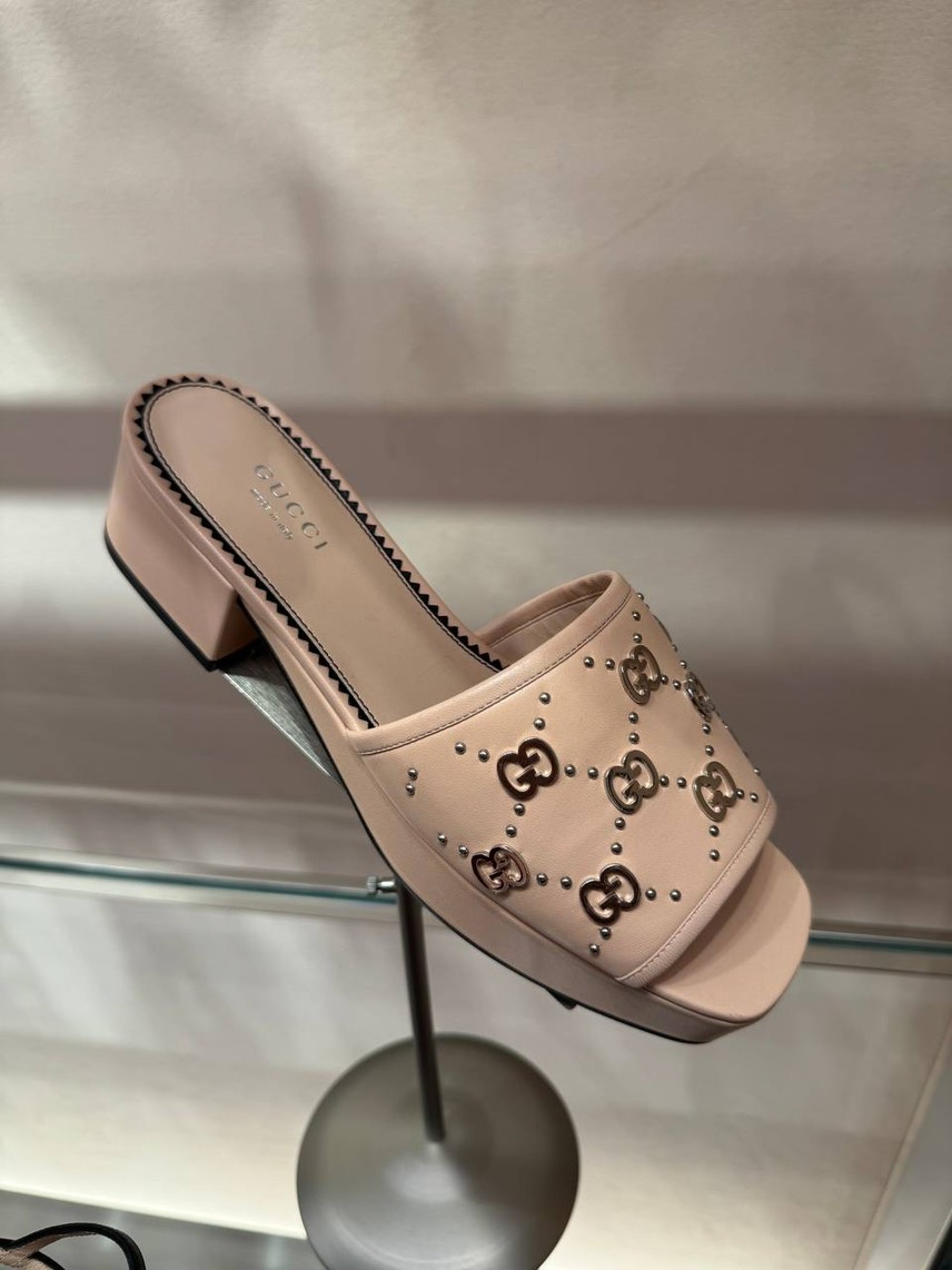 GUCCI Slides side view - Women's luxury Shoes