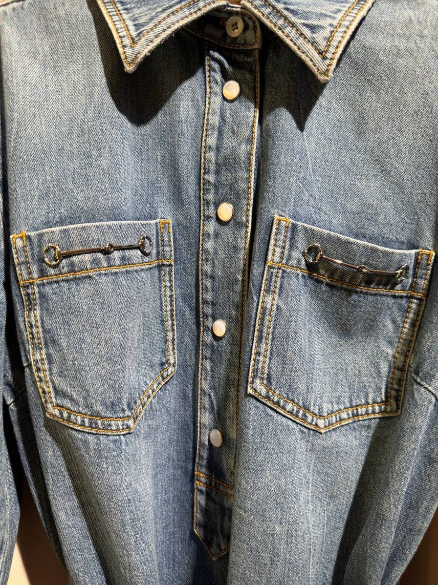 GUCCI Denim side view - Women's luxury Clothes