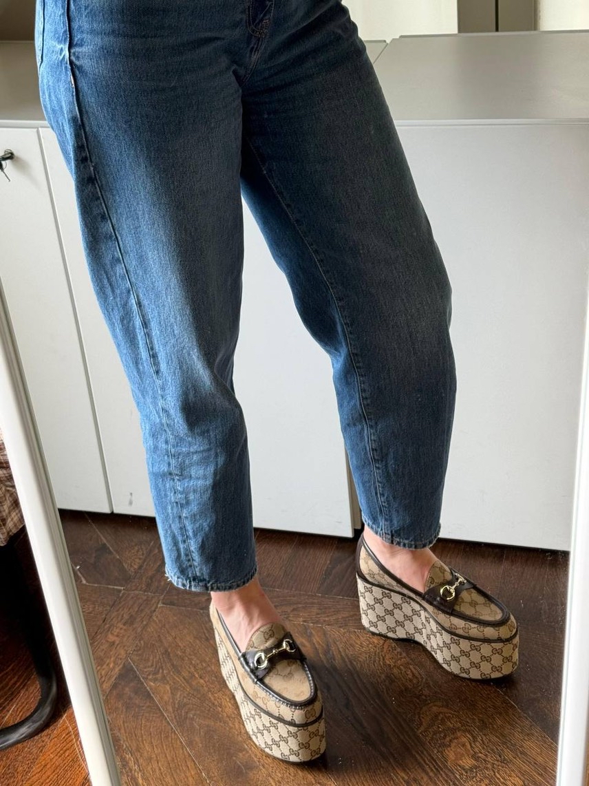 GUCCI Moccasins side view - Women's luxury Shoes