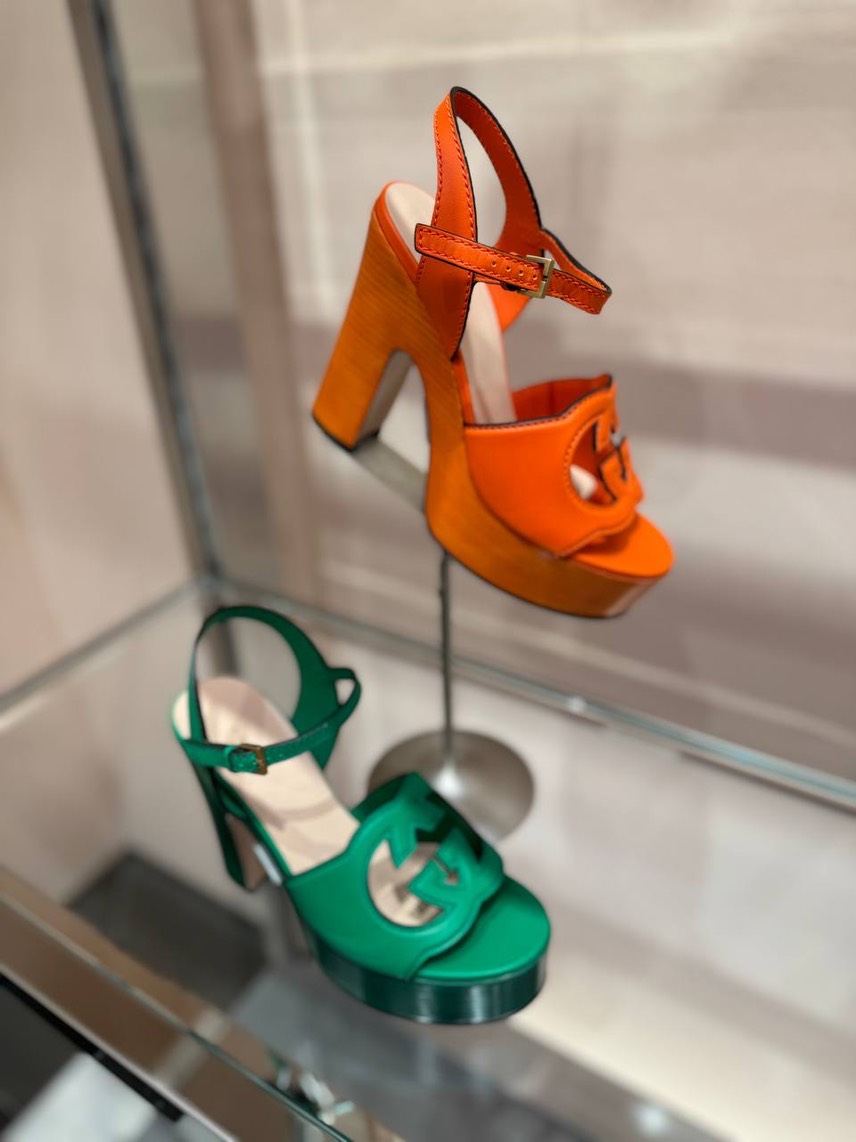 GUCCI Sandals side view - Women's luxury Shoes