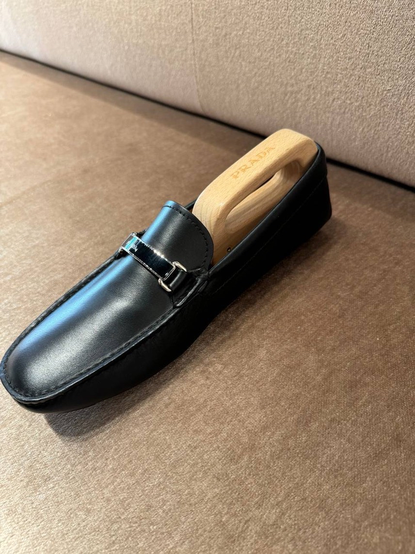 PRADA Moccasins side view - Men's luxury Shoes