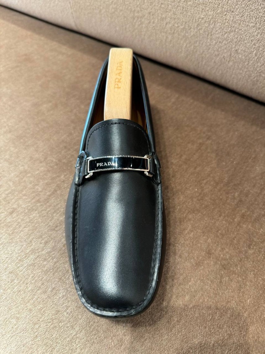 PRADA Moccasins side view - Men's luxury Shoes