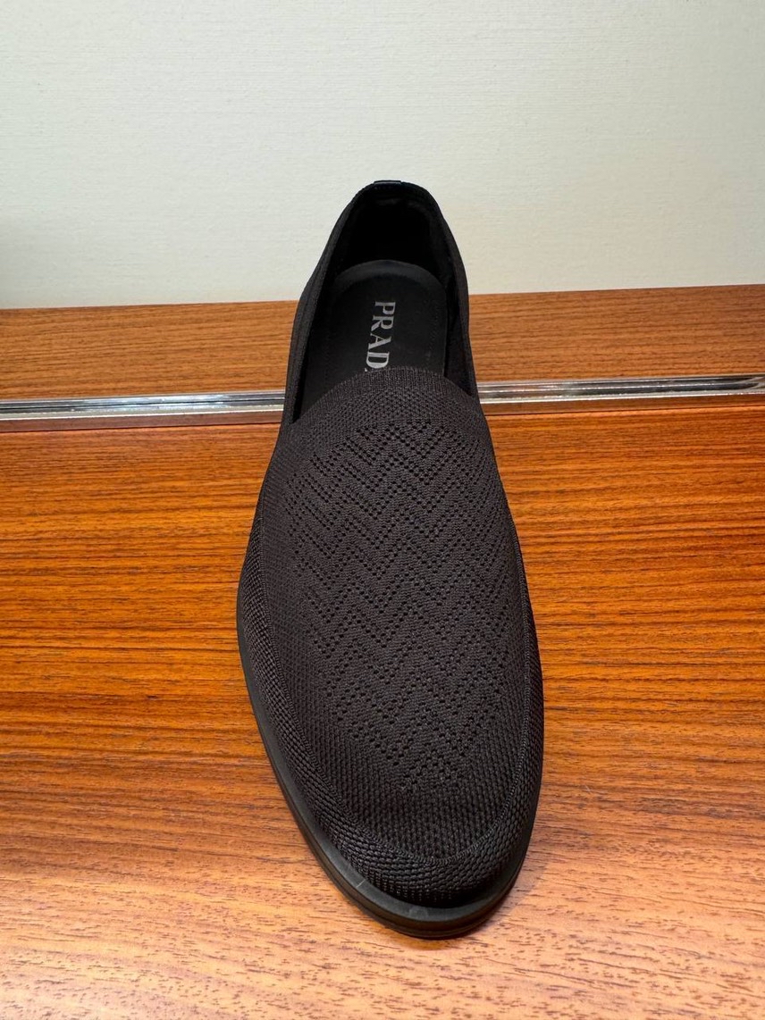 PRADA Moccasins front view - Men's luxury Shoes
