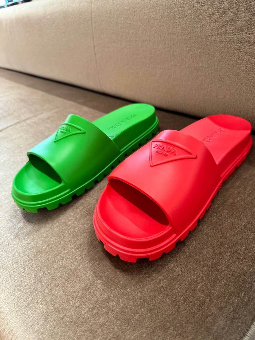 PRADA Slides side view - Men's luxury Shoes