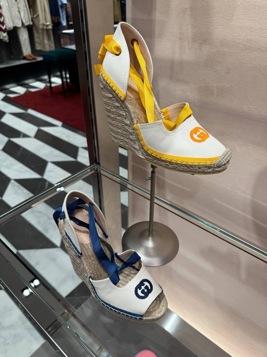 GUCCI Espadrilles side view - Women's luxury Shoes