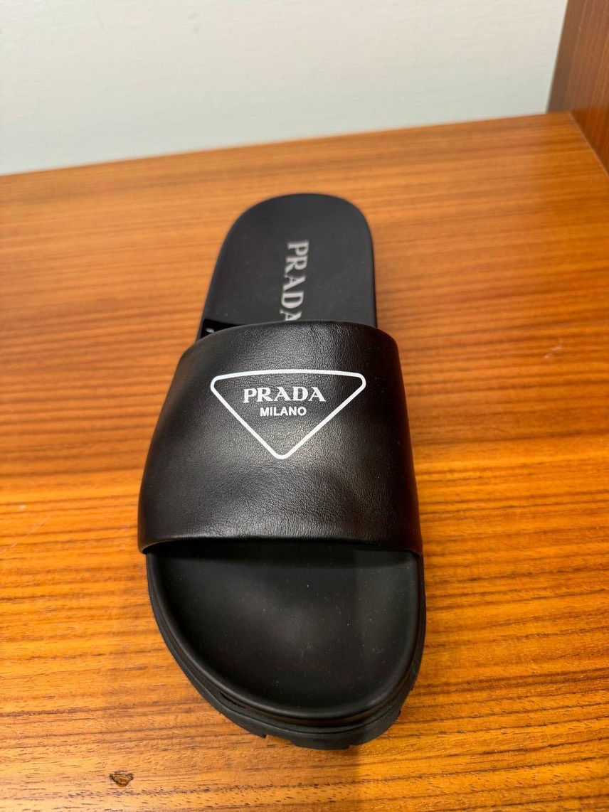 PRADA Slides side view - Men's luxury Shoes