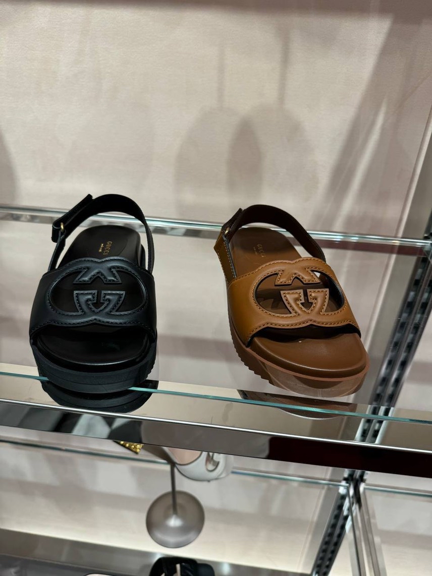 GUCCI Sandals side view - Women's luxury Shoes