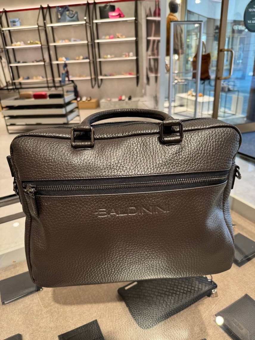 BALDININI Laptop bags and briefcases front view - Men's luxury Bags