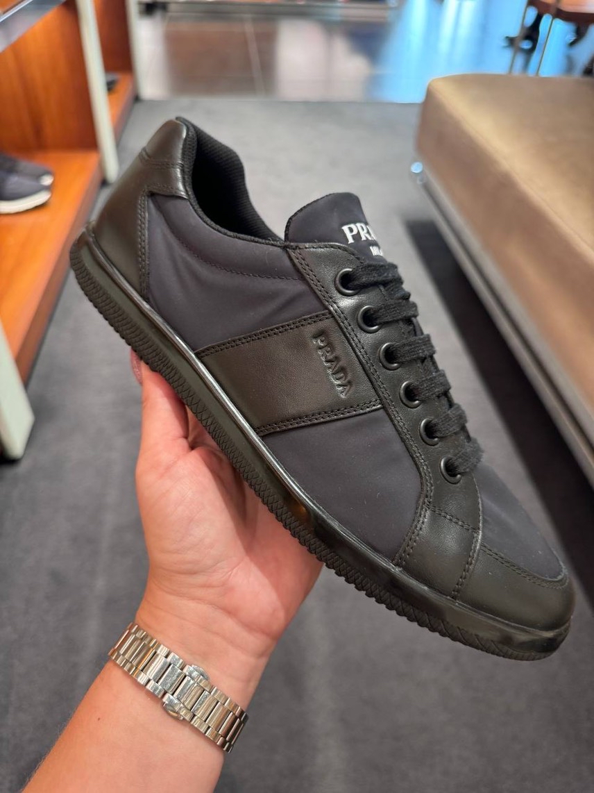PRADA Sneakers side view - Men's luxury Shoes
