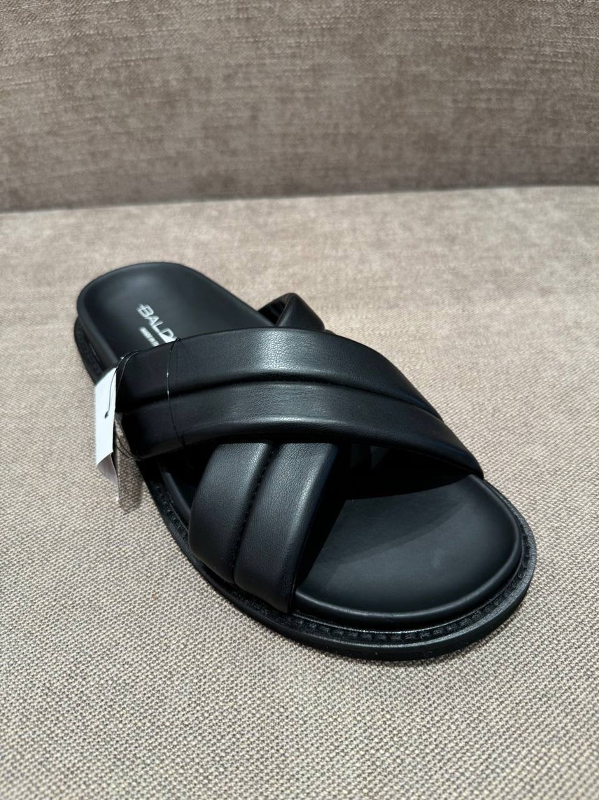 BALDAN Slides front view - Men's luxury Shoes