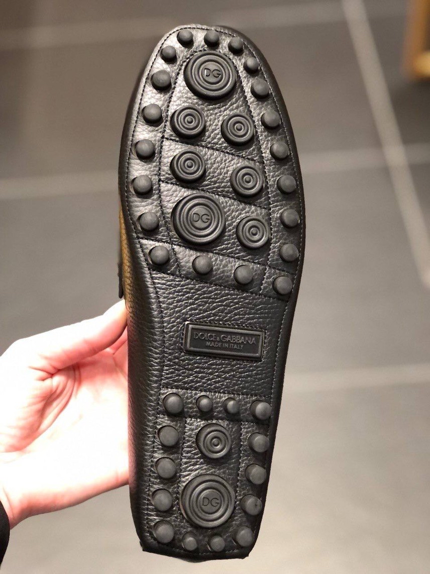 DOLCE & GABBANA Moccasins side view - Men's luxury Shoes