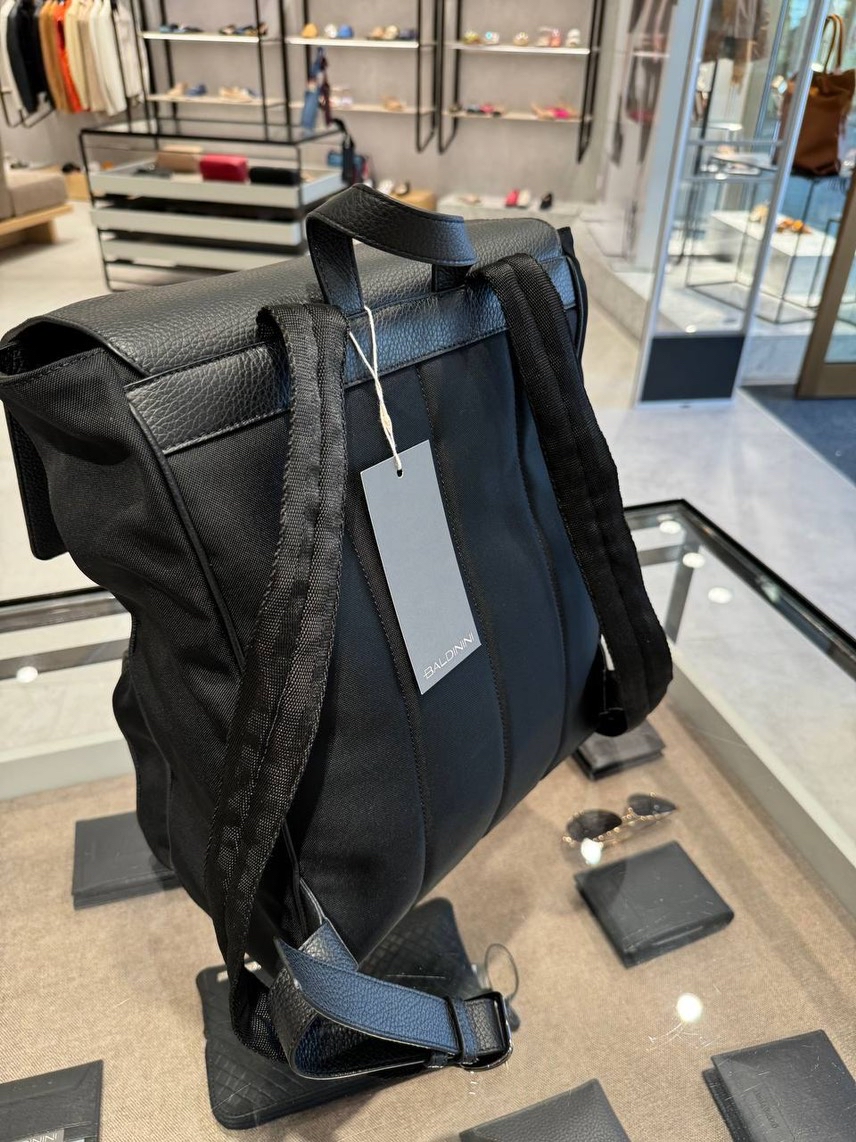 BALDININI Backpack side view - Men's luxury Bags