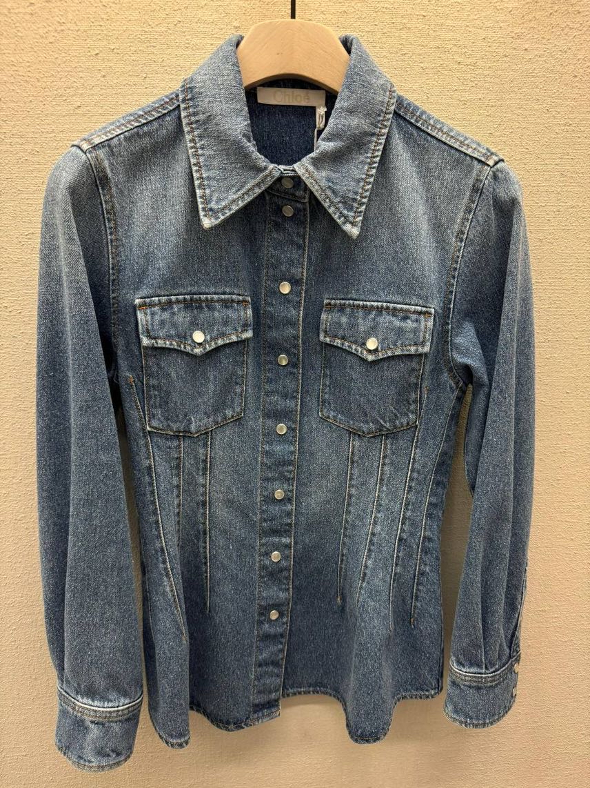 CHLOE Denim front view - Women's luxury Clothes