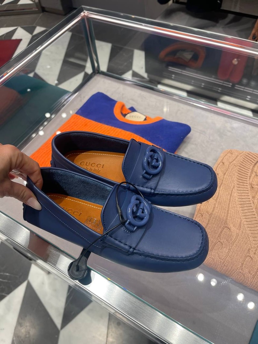 GUCCI Moccasins side view - Men's luxury Shoes