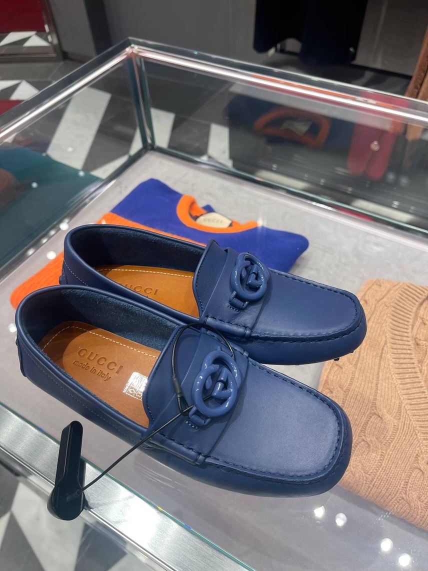 GUCCI Moccasins side view - Men's luxury Shoes