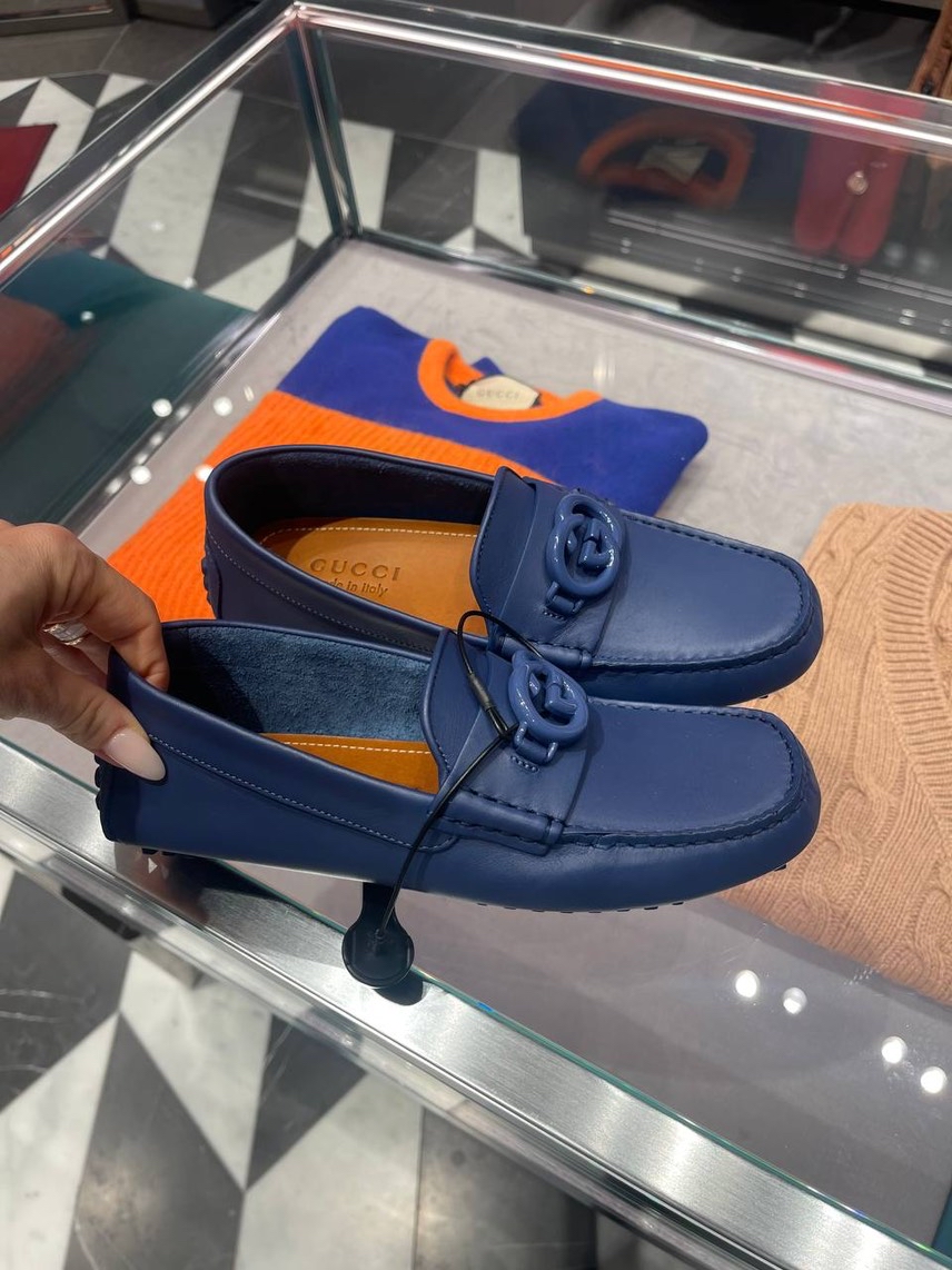 GUCCI Moccasins front view - Men's luxury Shoes