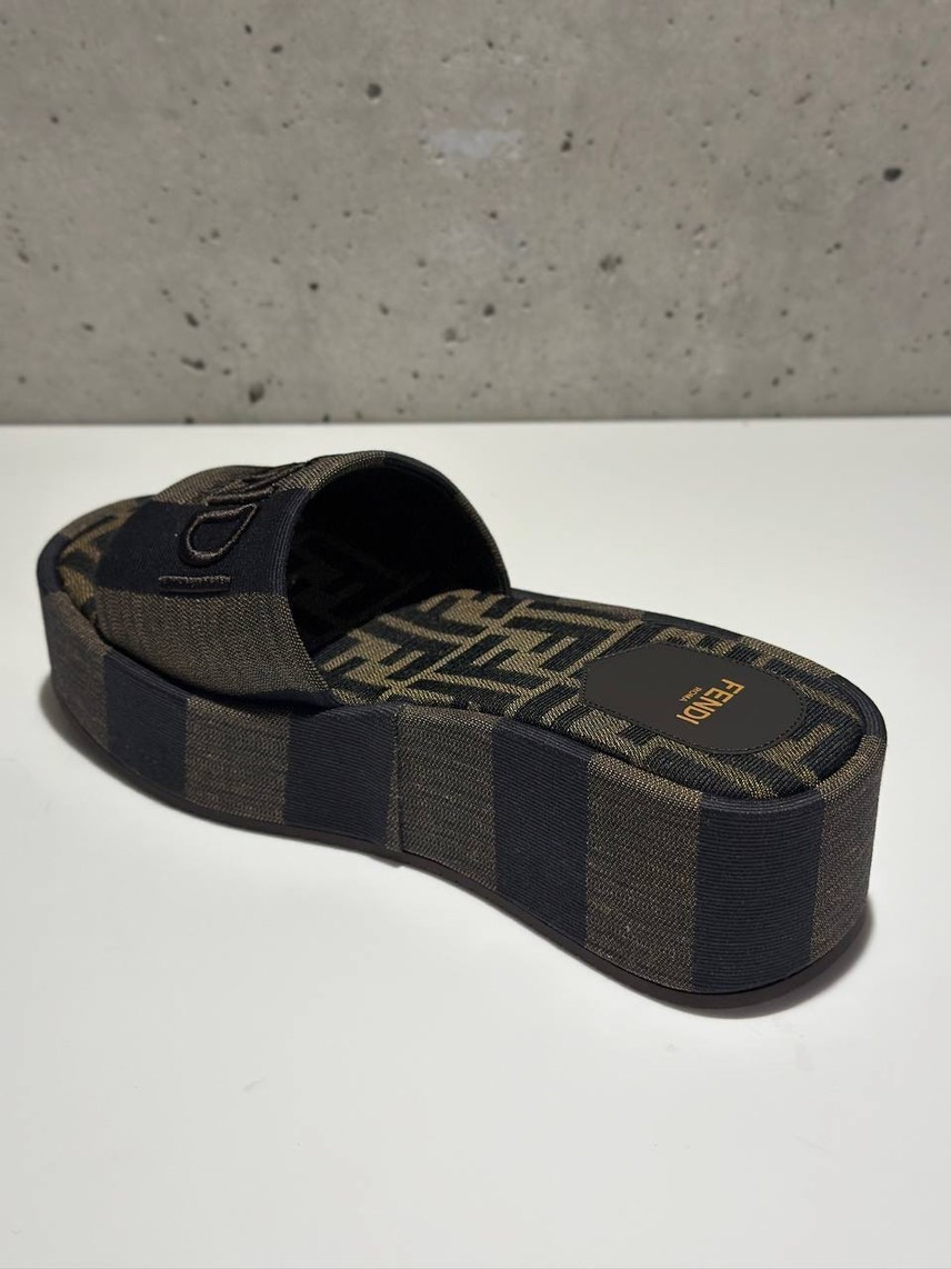 FENDI Slides side view - Women's luxury Shoes