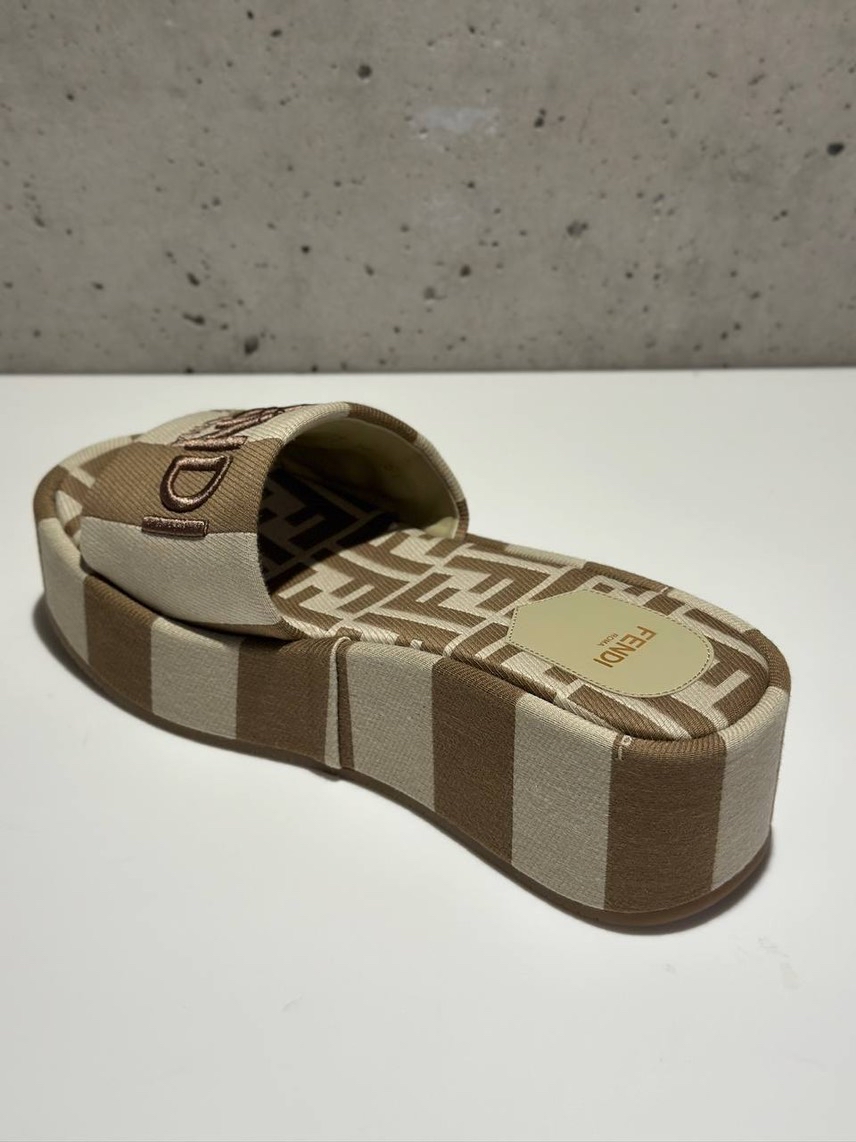 FENDI Slides side view - Women's luxury Shoes