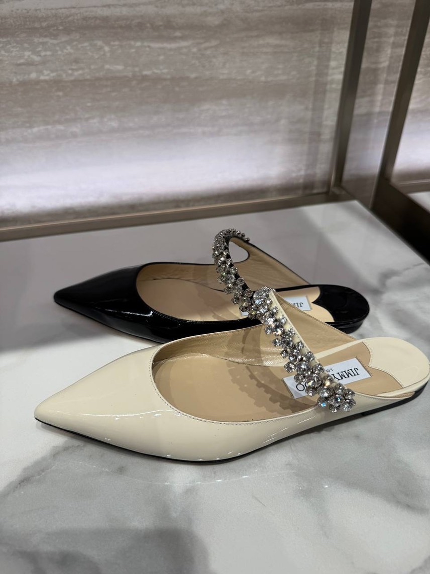 JIMMY CHOO Slides front view - Women's luxury Shoes