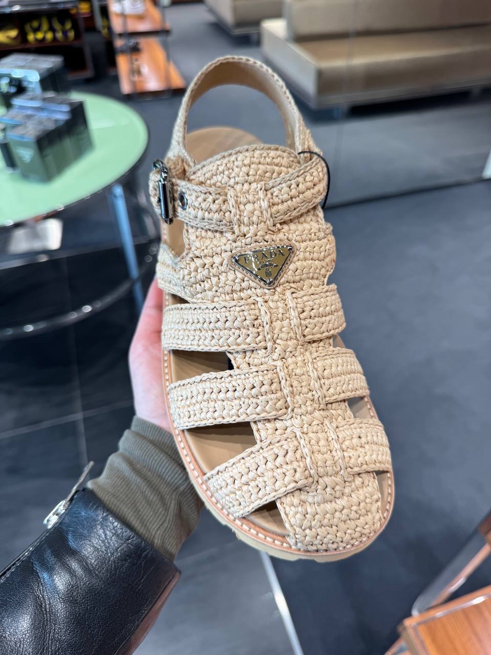 PRADA Sandals side view - Men's luxury Shoes