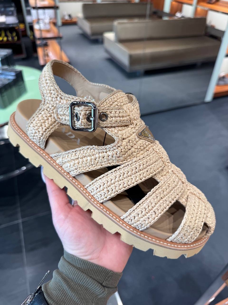 PRADA Sandals front view - Men's luxury Shoes