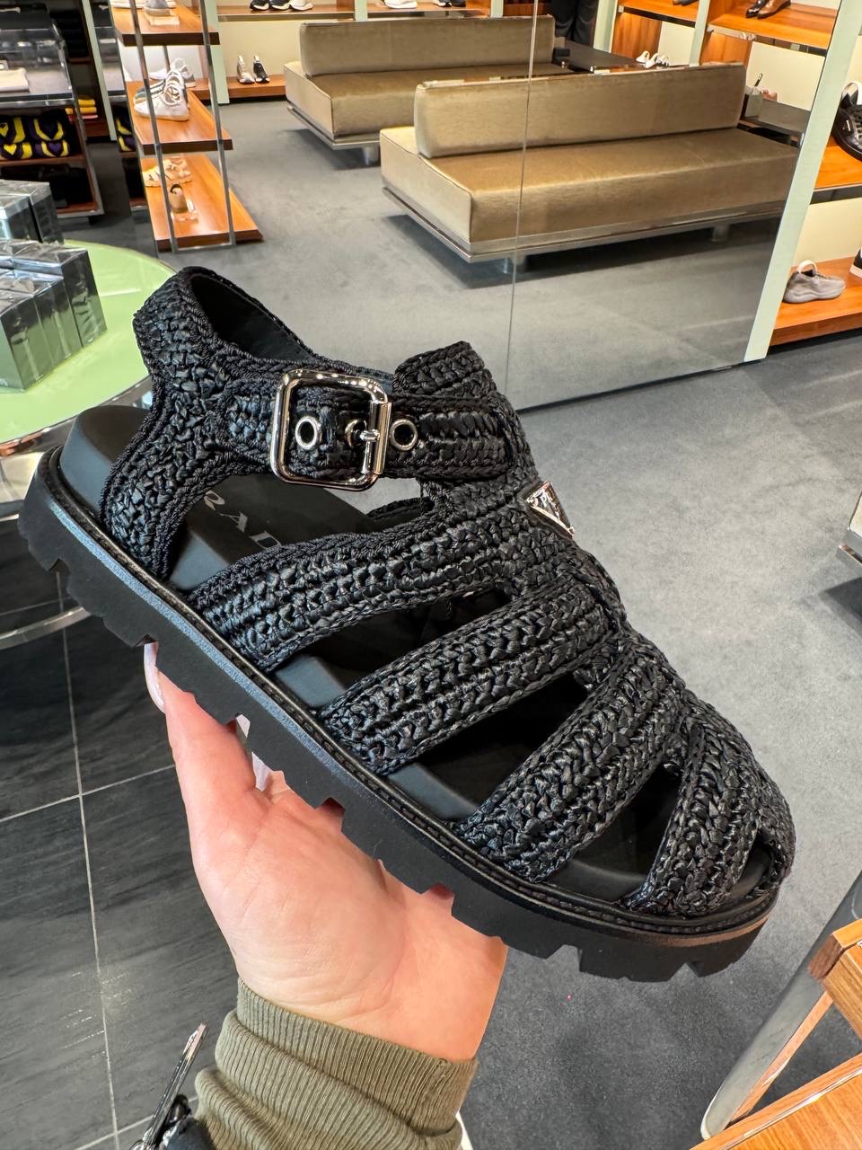 PRADA Sandals front view - Men's luxury Shoes