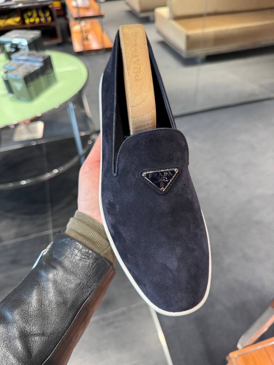 PRADA Moccasins side view - Men's luxury Shoes