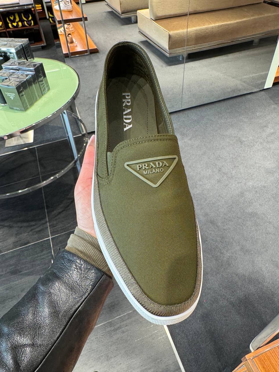 PRADA Moccasins side view - Men's luxury Shoes