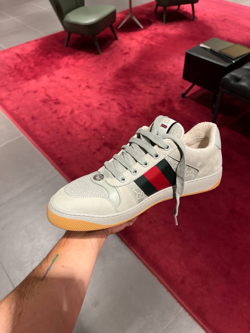 GUCCI Sneakers side view - Men luxury Shoes