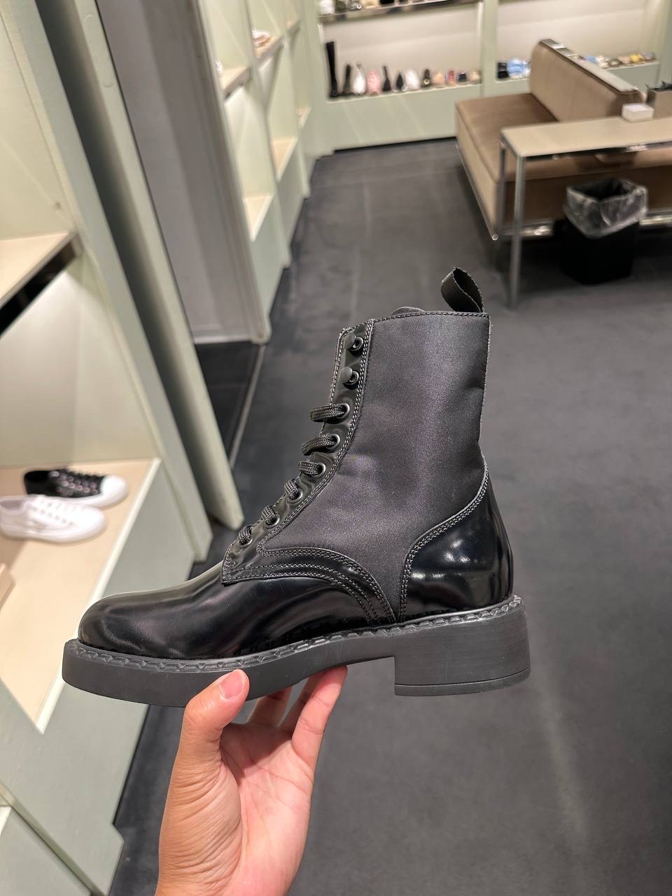 PRADA Boots side view - Women luxury Shoes