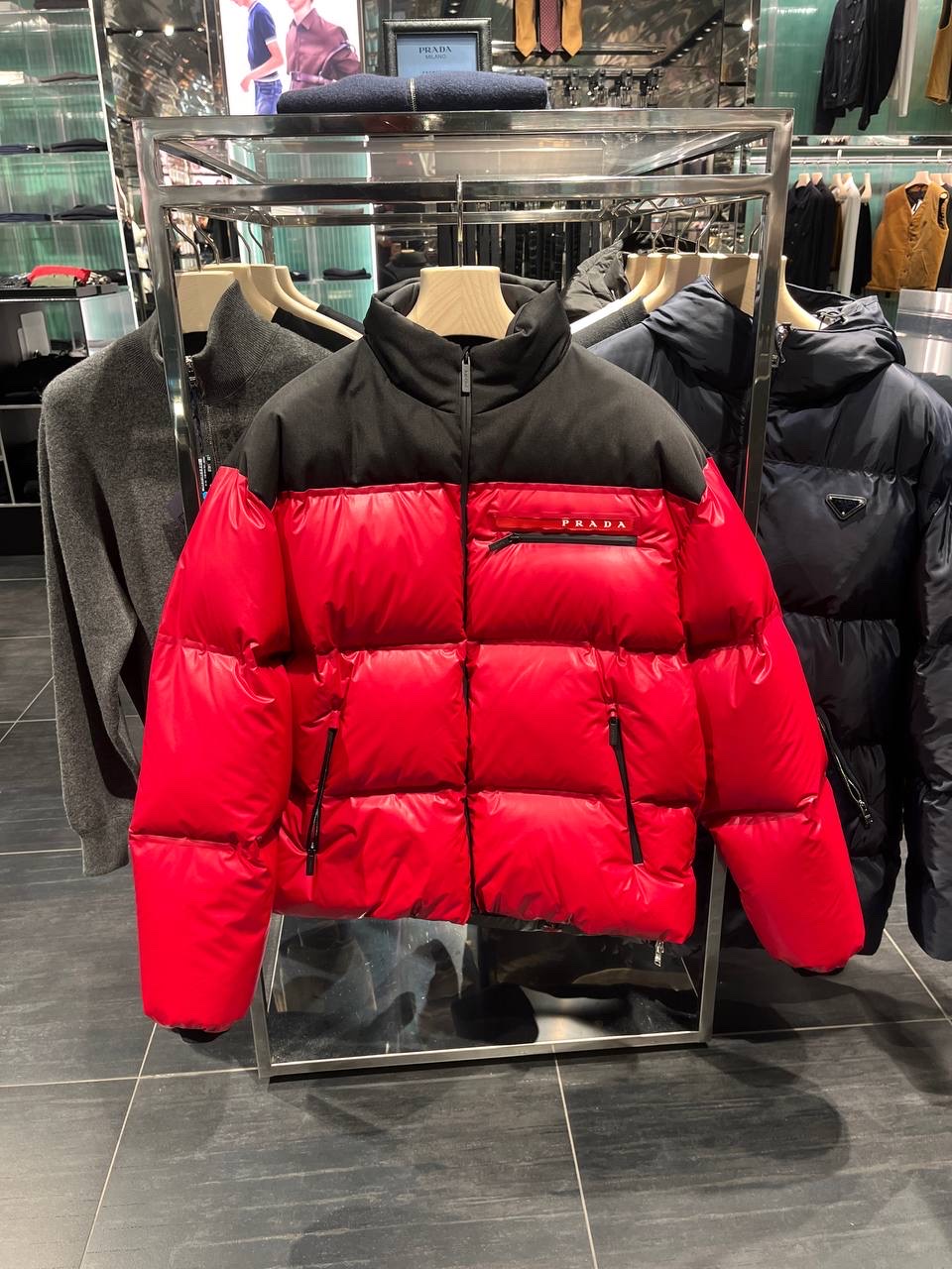 PRADA Down jacket front view - Men luxury Clothes