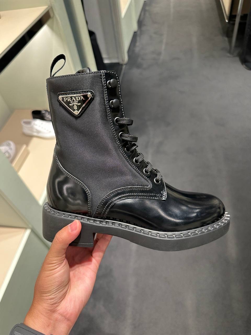 PRADA Boots front view - Women luxury Shoes