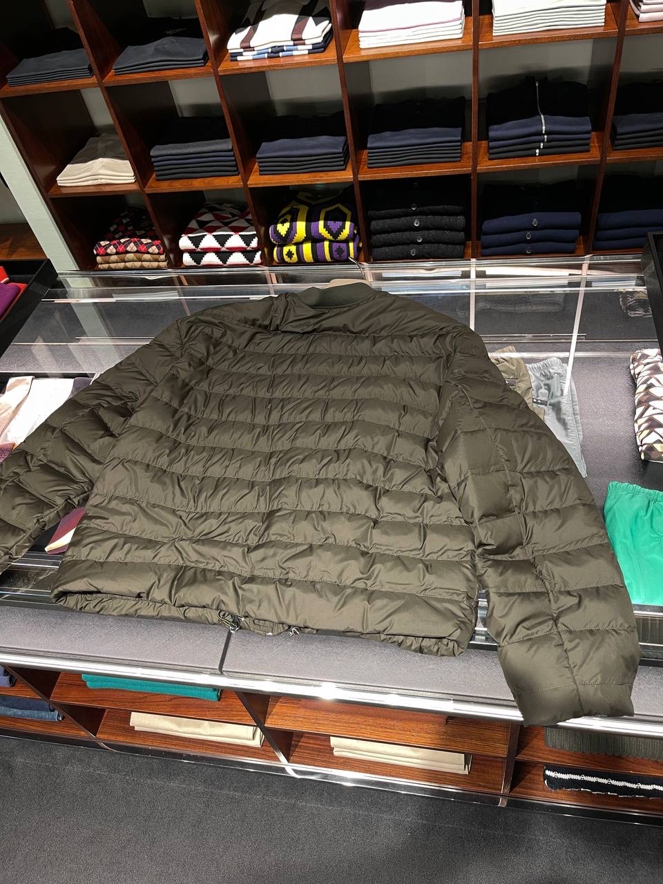 PRADA Down jacket side view - Men luxury Clothes