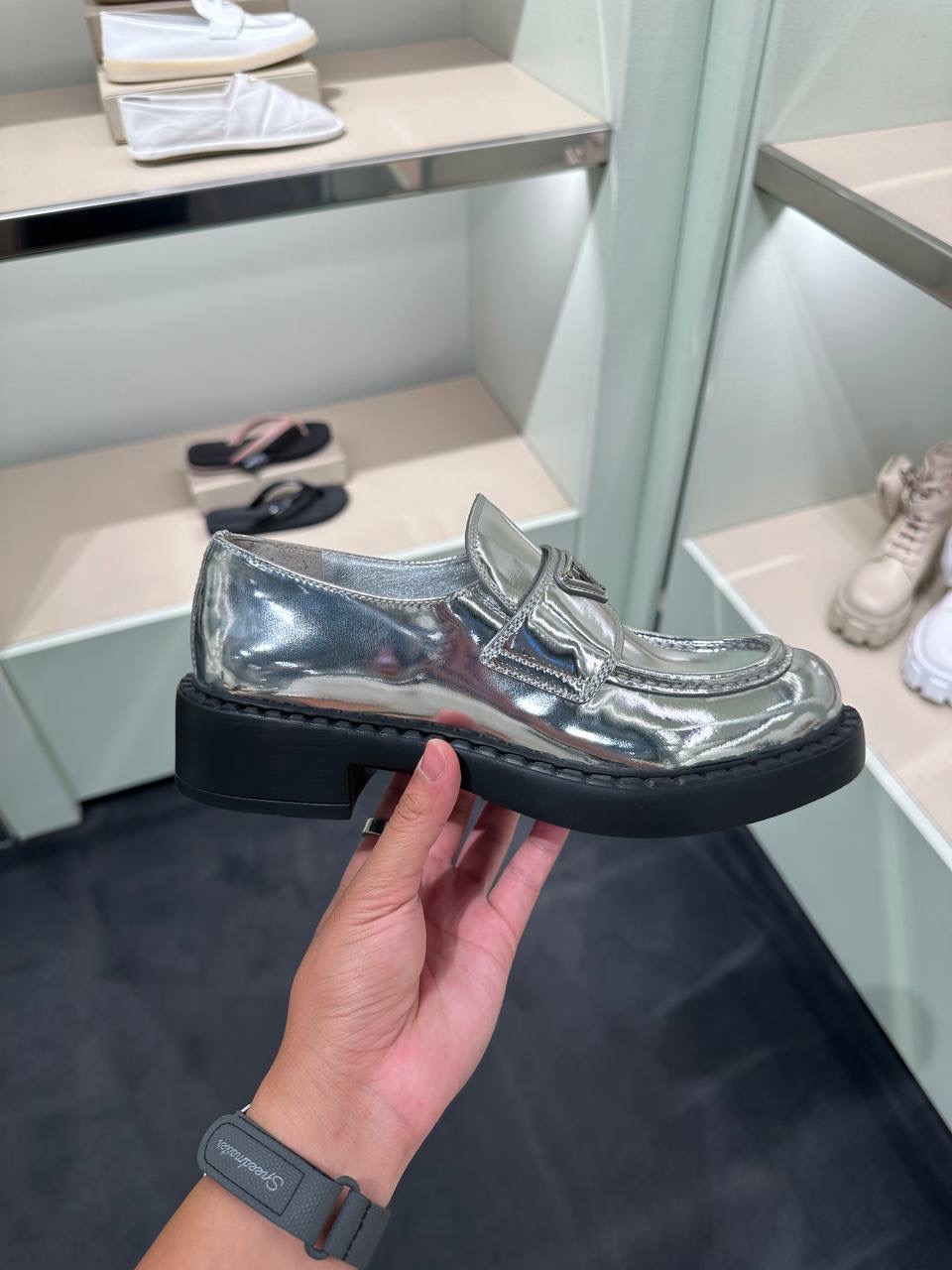 PRADA Loafers front view - Women luxury Shoes