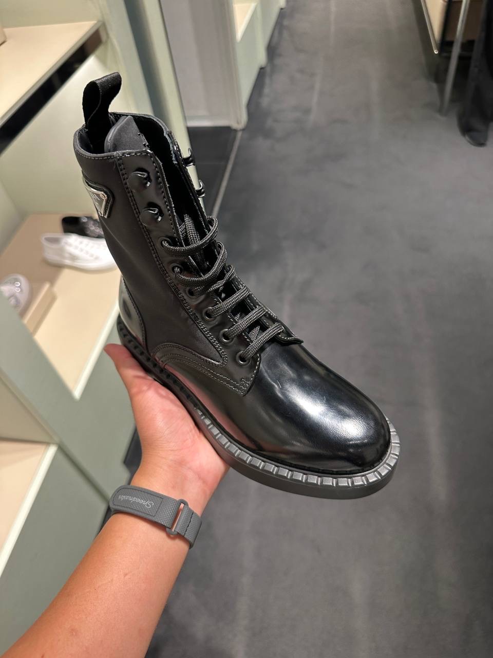 PRADA Boots side view - Women luxury Shoes