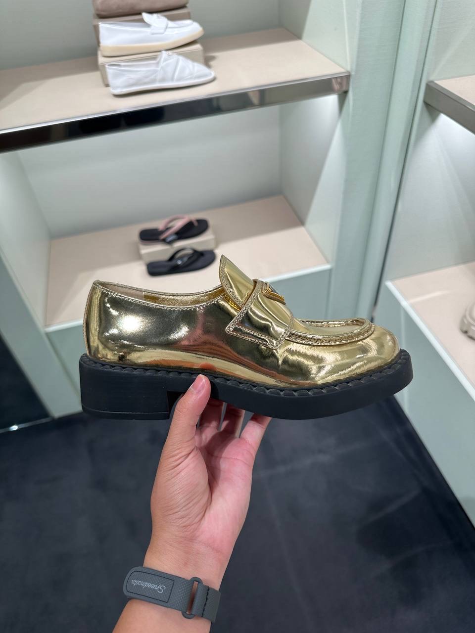 PRADA Loafers front view - Women luxury Shoes
