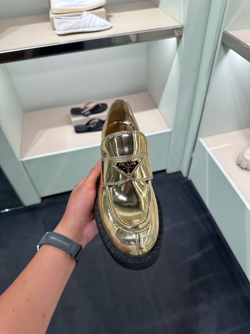 PRADA Loafers side view - Women luxury Shoes