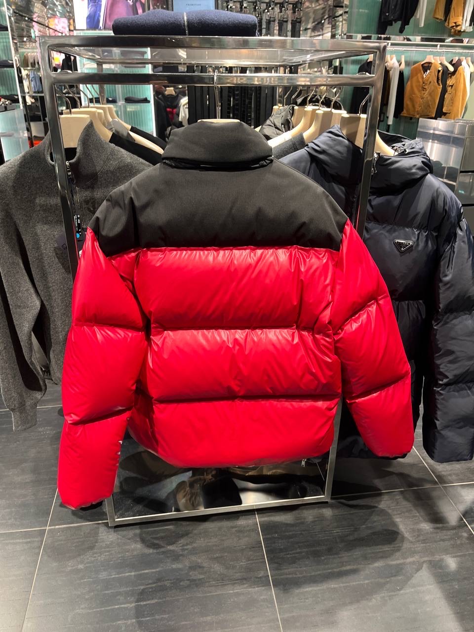 PRADA Down jacket side view - Men luxury Clothes