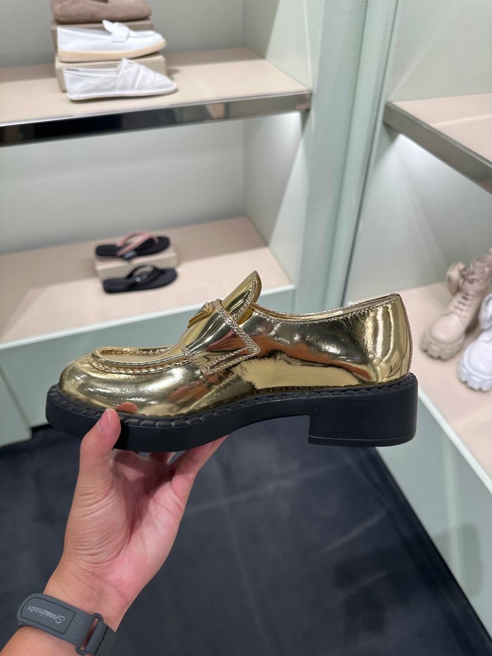 PRADA Loafers side view - Women luxury Shoes