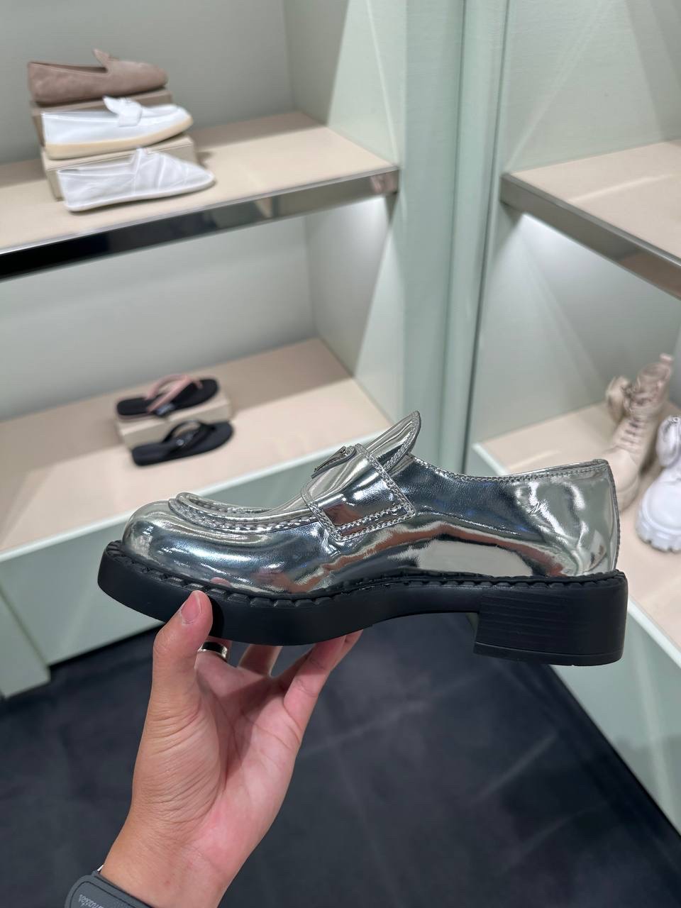 PRADA Loafers side view - Women luxury Shoes