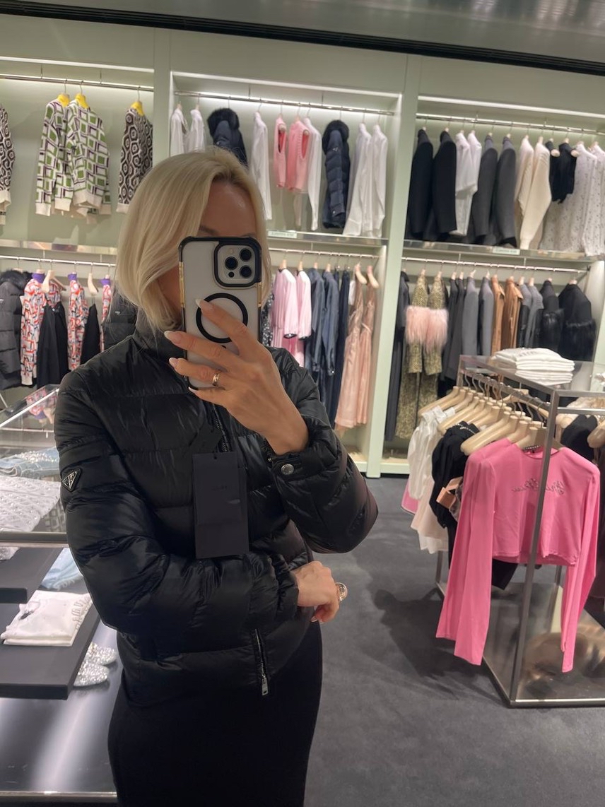 PRADA Down jacket side view - Women's luxury Clothes