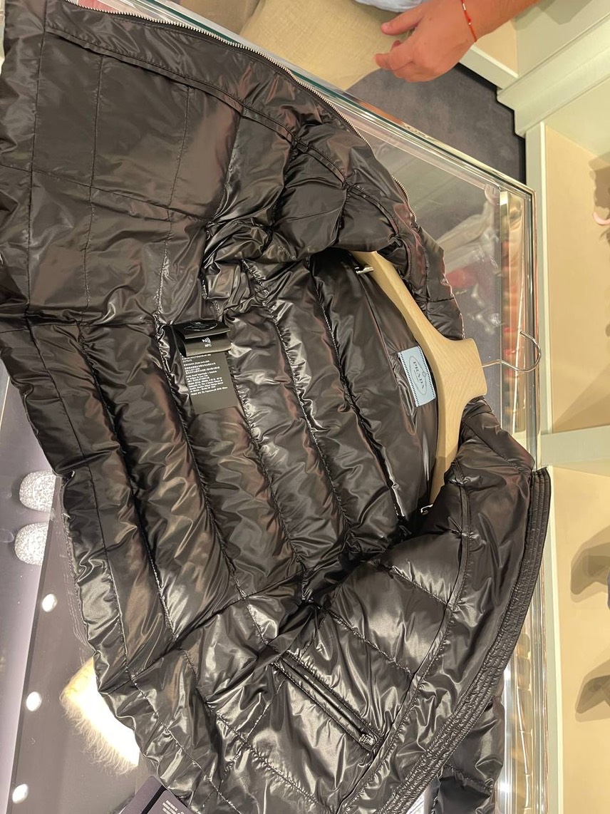 PRADA Down jacket side view - Women's luxury Clothes