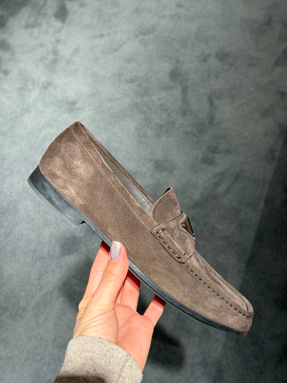 PRADA Moccasins front view - Men's luxury Shoes