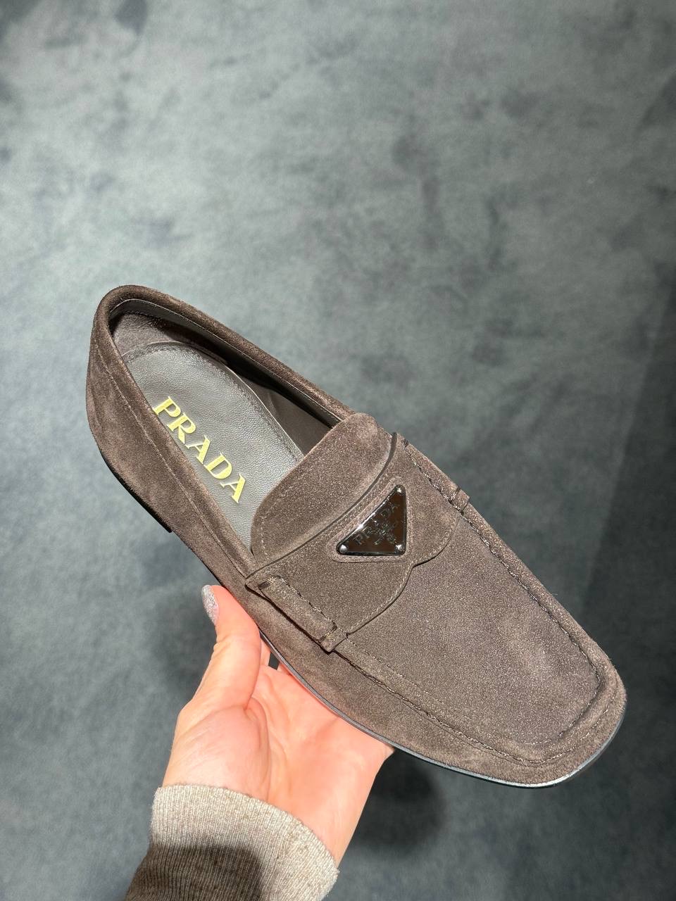 PRADA Moccasins side view - Men's luxury Shoes