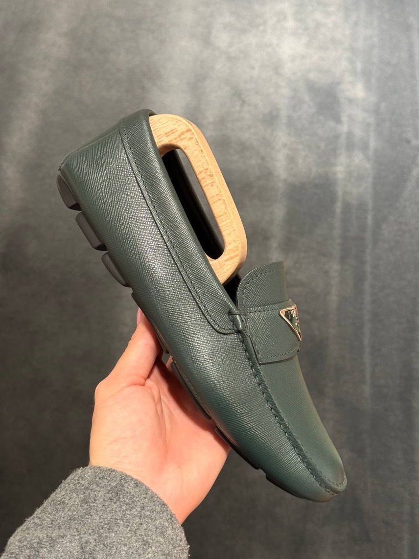 PRADA Moccasins side view - Men's luxury Shoes