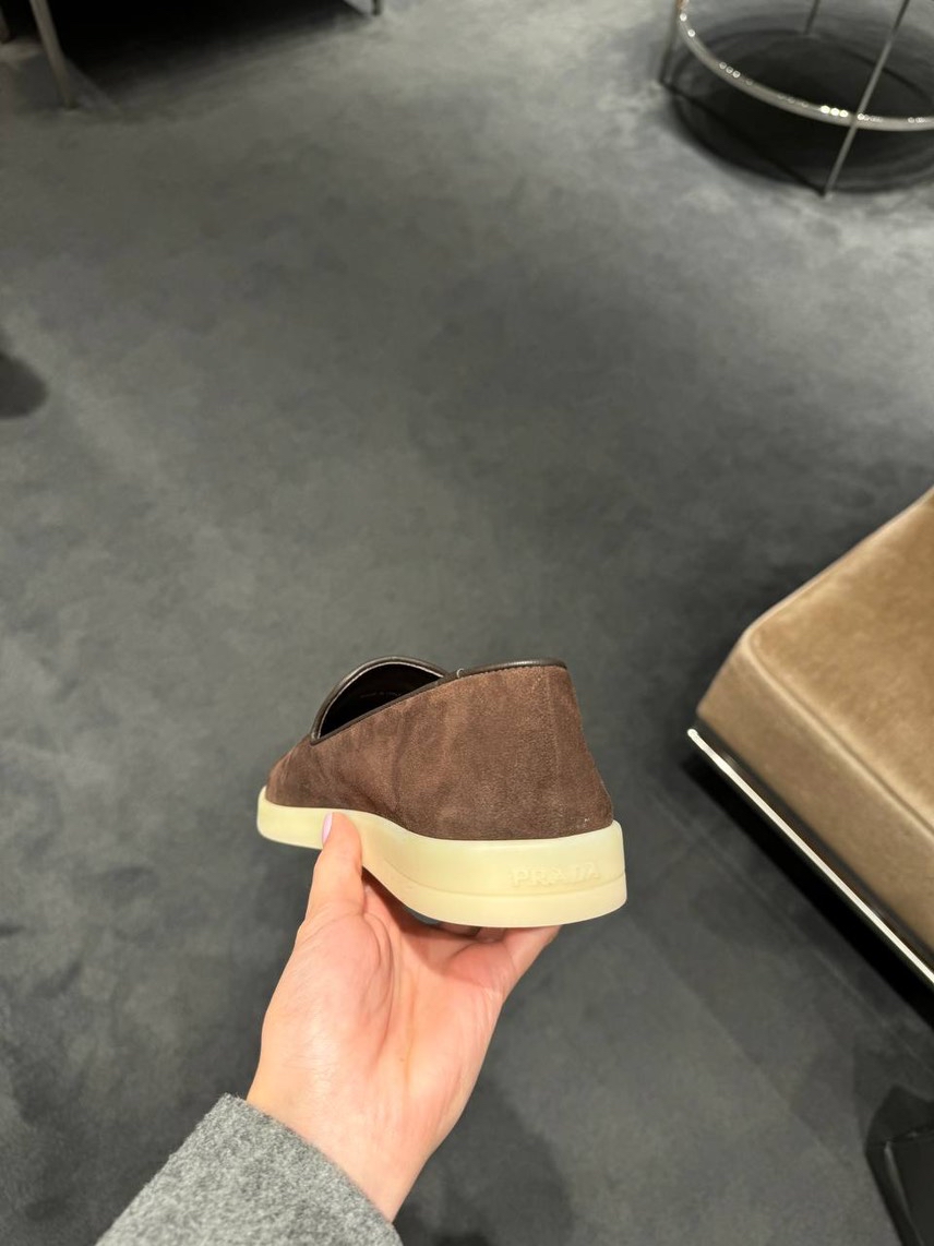PRADA Moccasins side view - Men's luxury Shoes