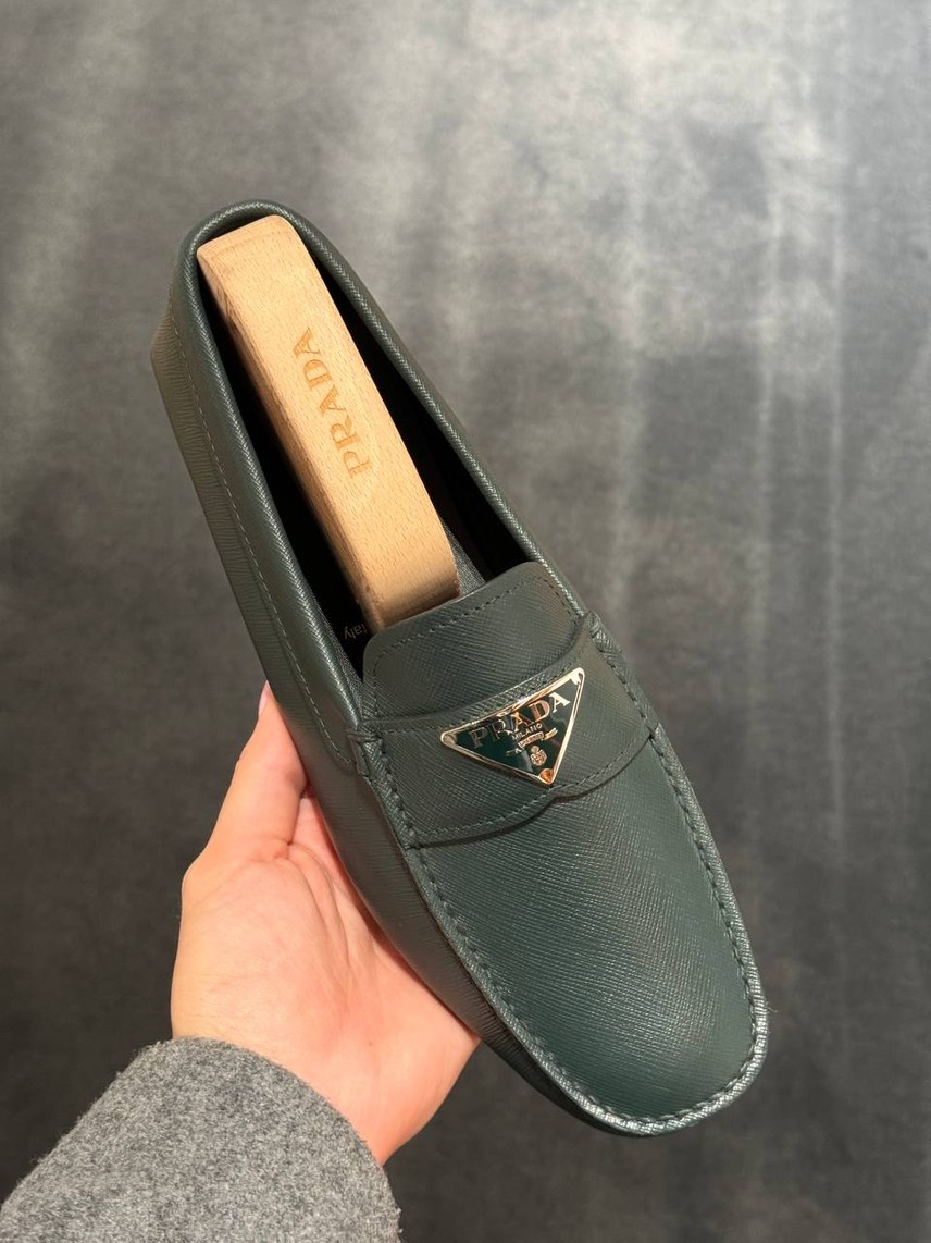 PRADA Moccasins side view - Men's luxury Shoes