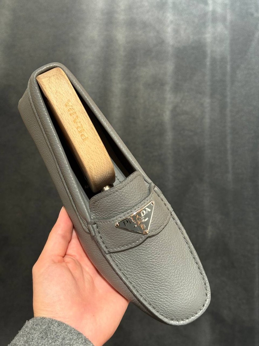 PRADA Moccasins side view - Men's luxury Shoes