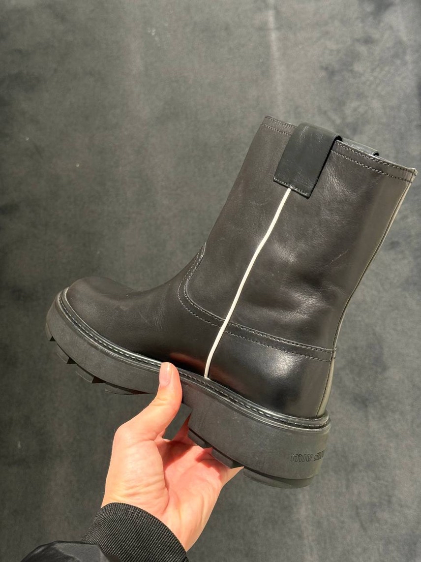 MIU MIU Boots side view - Women's luxury Shoes