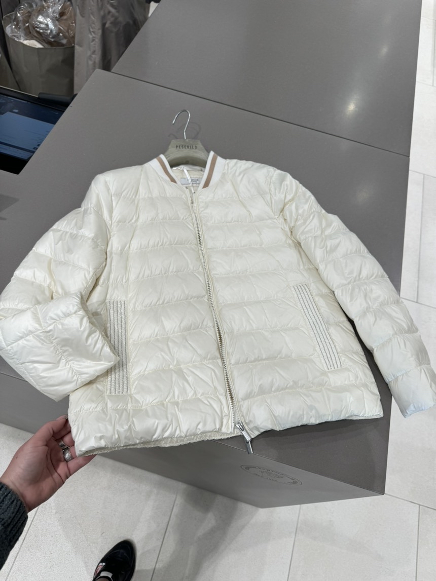 PESERICO Down jacket front view - Women's luxury Clothes